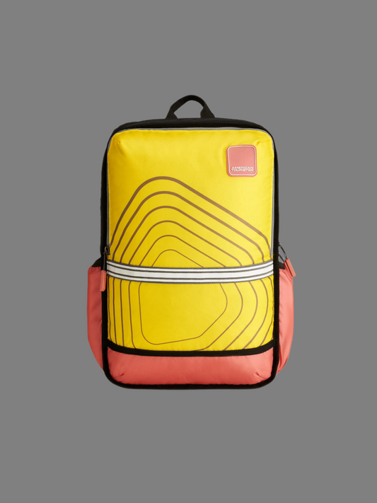 Stylish American Tourister ALEO 2.0 Backpack Yellow