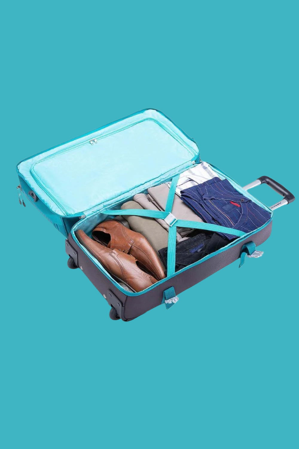 American Tourister Duffle Bag with Wheels​ Green&Grey