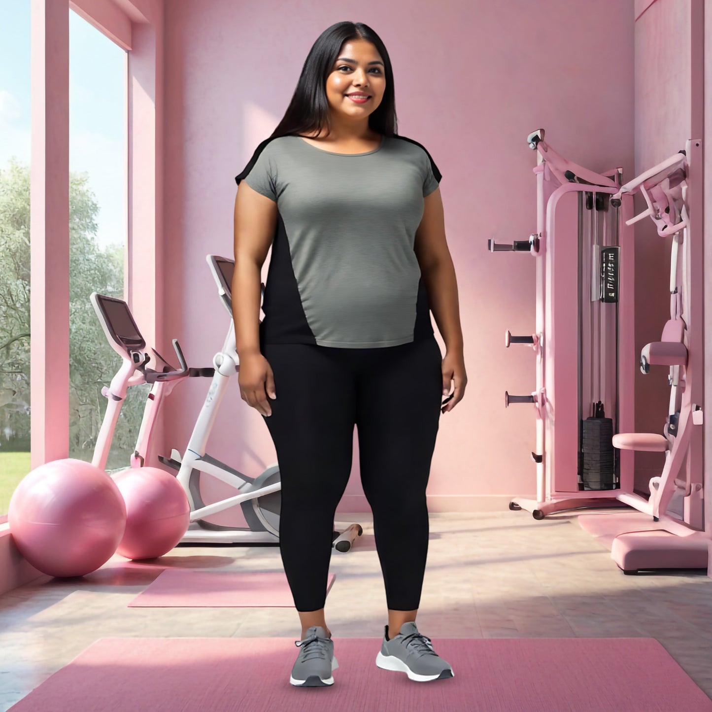 Swiftlux: Active Grown On Sleeve Tee-Plus Size
