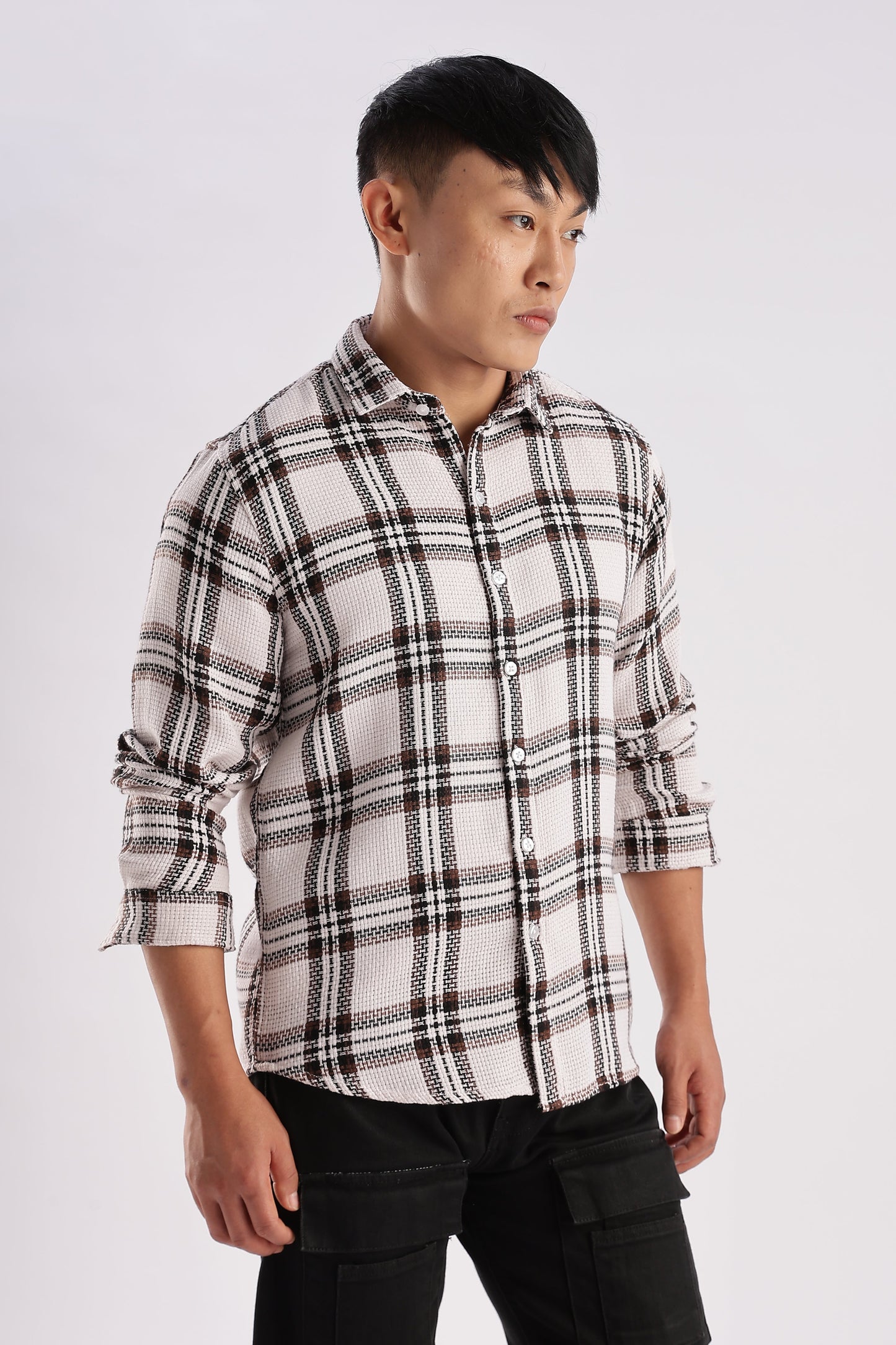 Men Mocklino Shirts-White