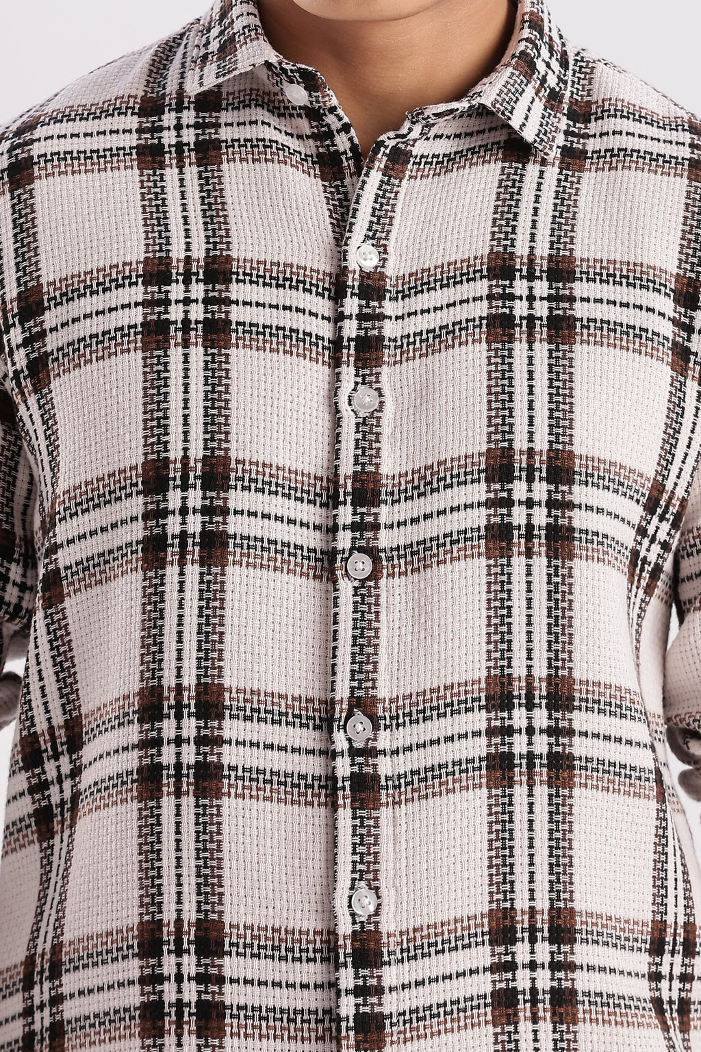 Men Mocklino Shirts-White