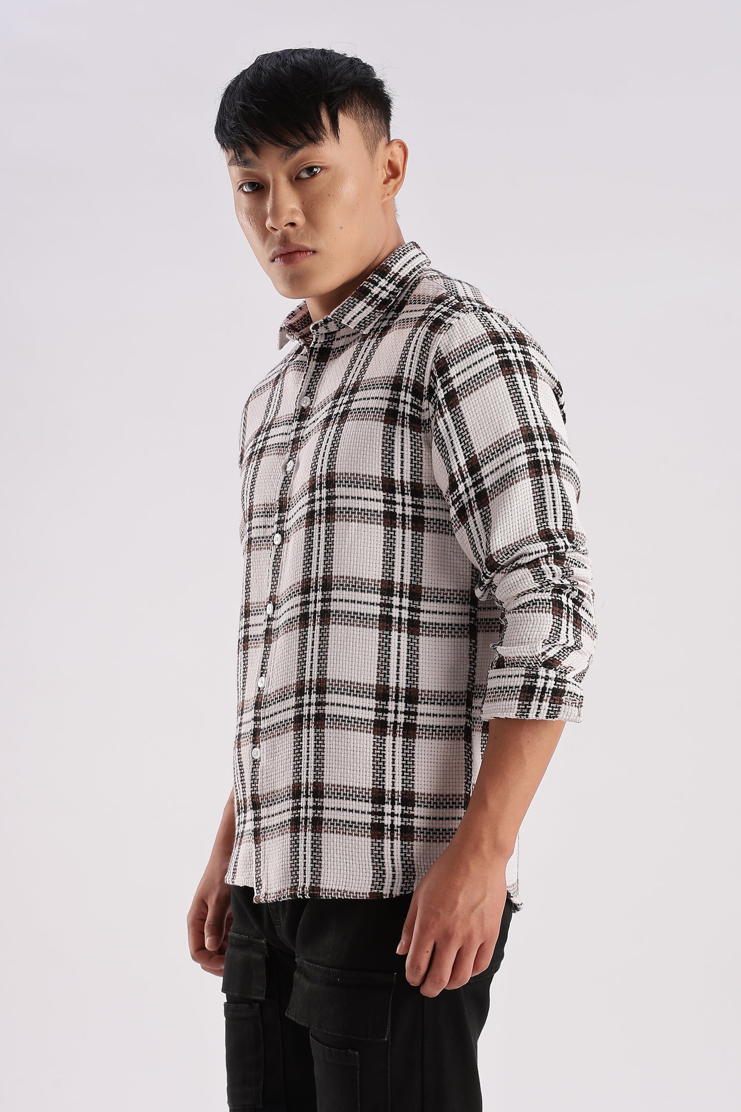 Men Mocklino Shirts-White