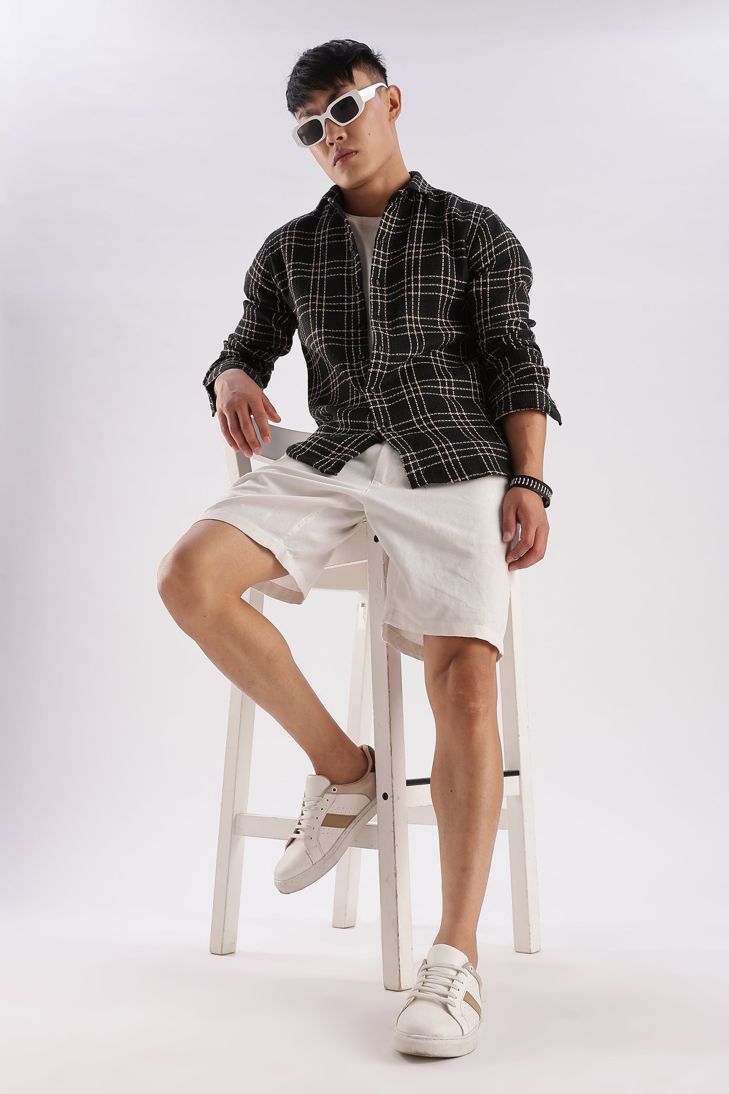 Men Mocklino Shirts-Black