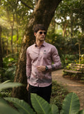 Artful Print Cotton Satin Shirt