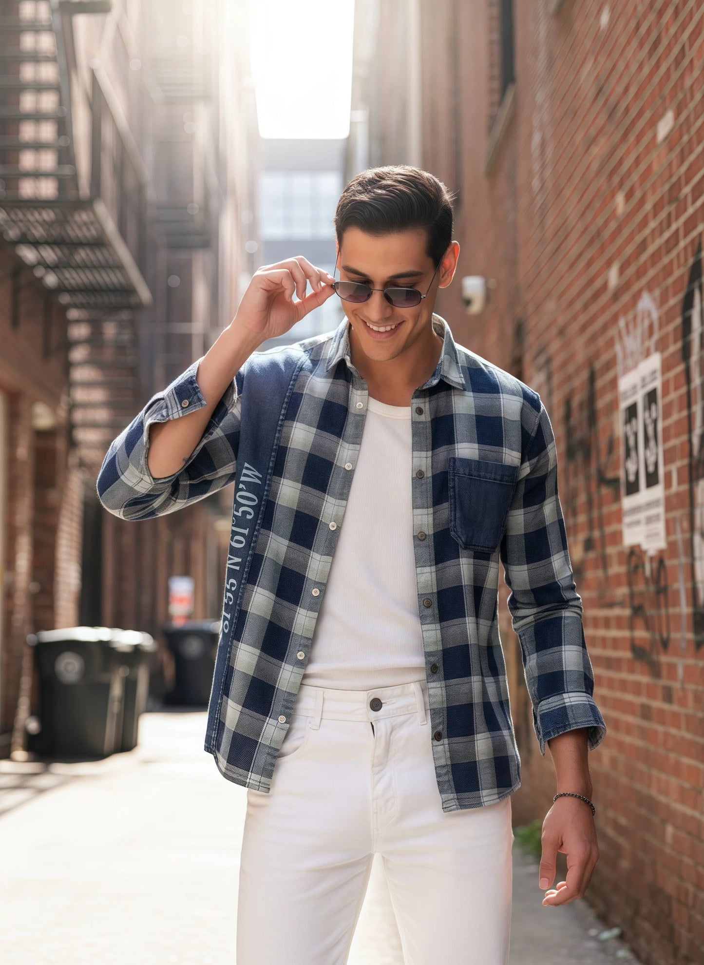 Urban Indigo Cotton Denim Shirt