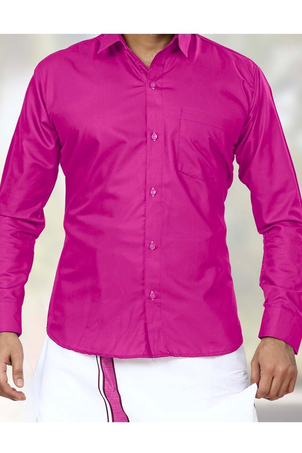 Best Dhoti and Shirt Combination Pink for Men