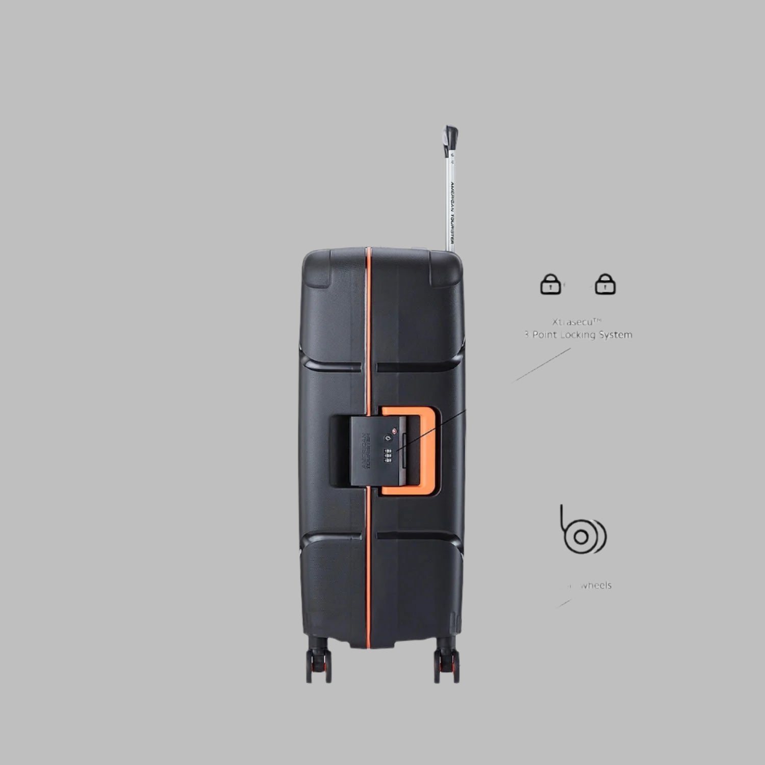Black Lightweight Luggage for International Travel
