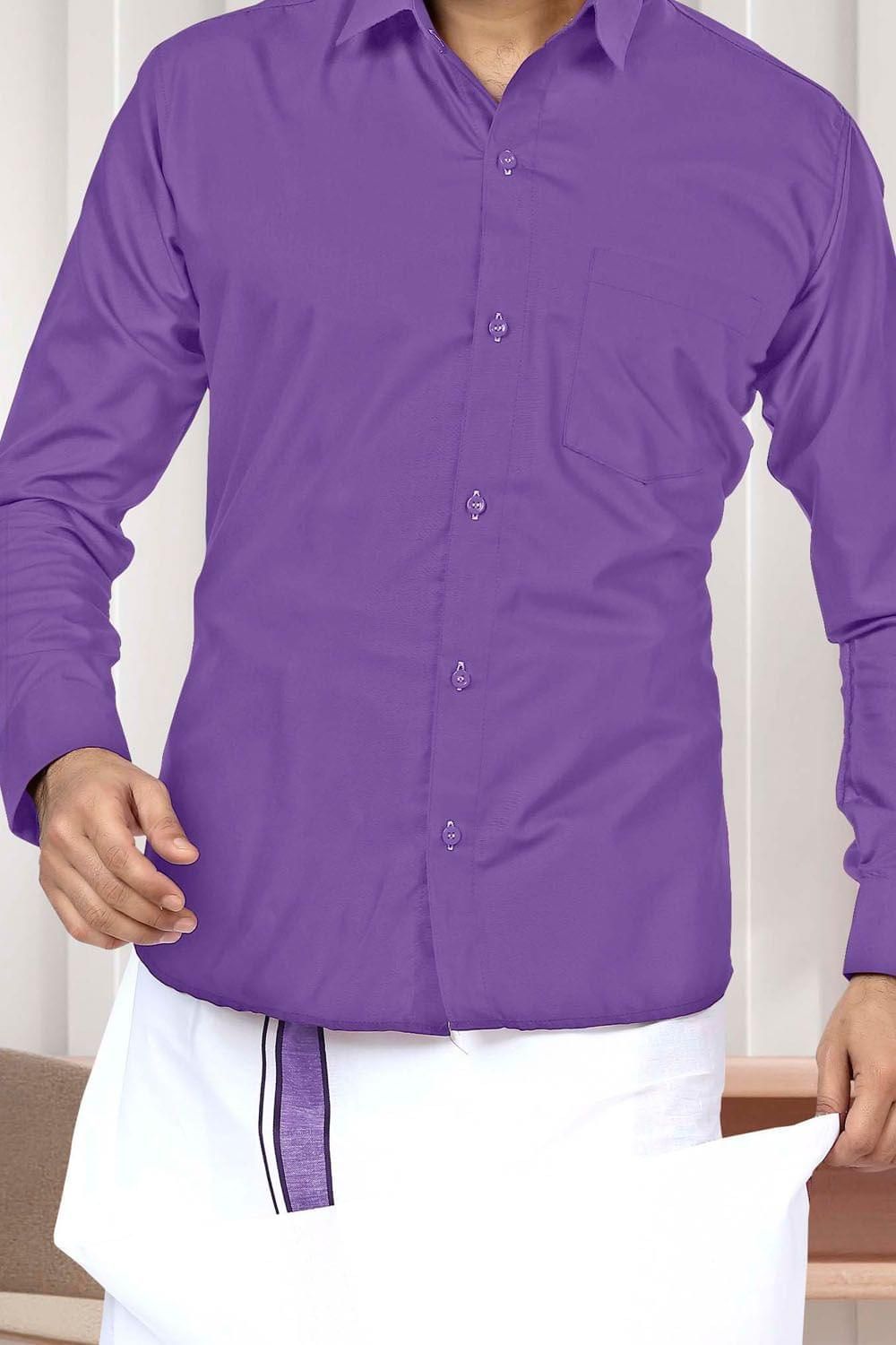 Best Men Dhoti Set Violet