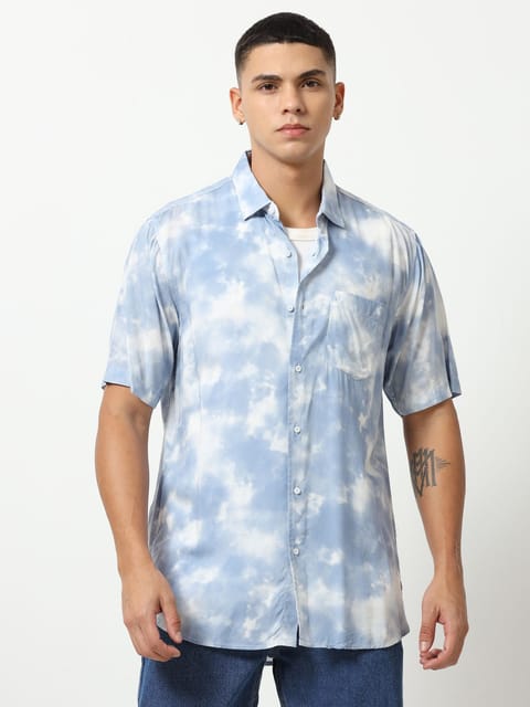 Oceanic Horizon Print Shirt