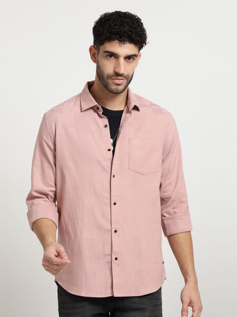Mauve Starlight Dobby Shirt