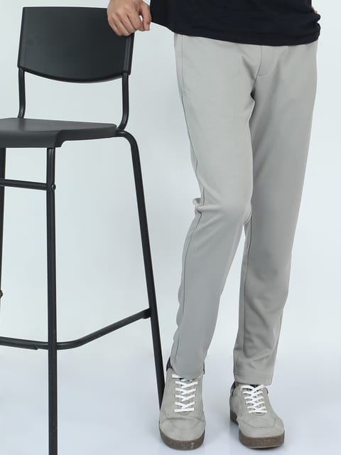 Men Stretchy Peanut Joggers-Stone