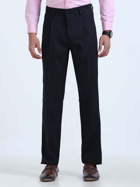 Men Bon Voyage Pleat Pant-Navy