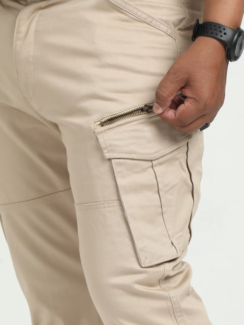 Men Plus Vintage Utility Cargo-Khaki